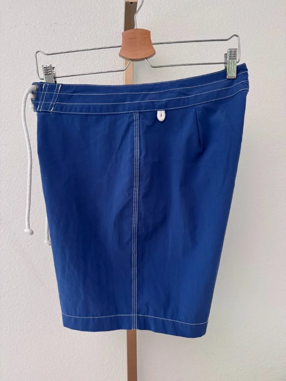 J.Crew Vintage Navy Board Shorts Men’s 30 Lace-Up contrast Stitching 9”
